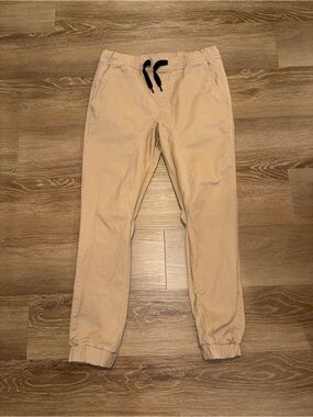 Southpole Flex The Movement Men’s Jogger Pants Small Khaki Tan Stretch Used Fair